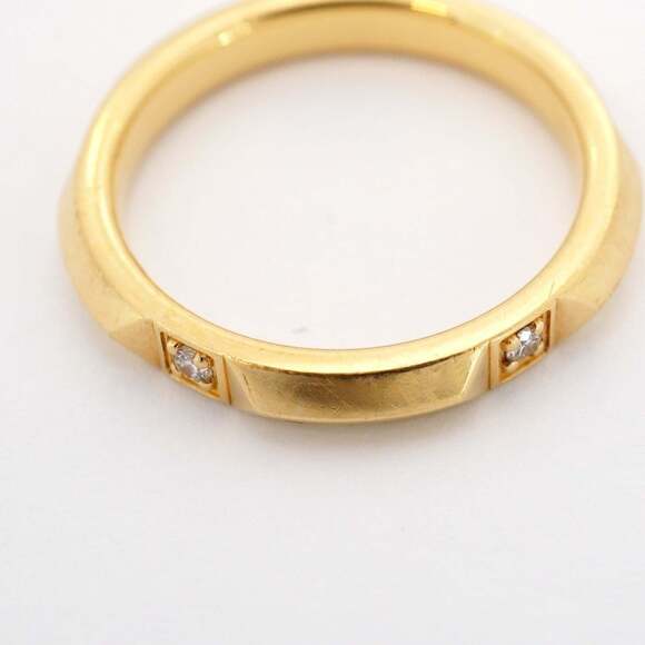 TIFFANY 18k Gold Diamond Ring - Picture 9 of 9